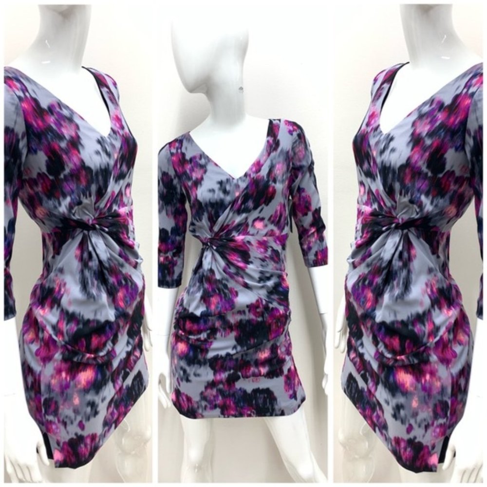 HP🥳🥳NYDJ Women's Sylvia Printed Berry Dress NEW - Picture 3 of 7